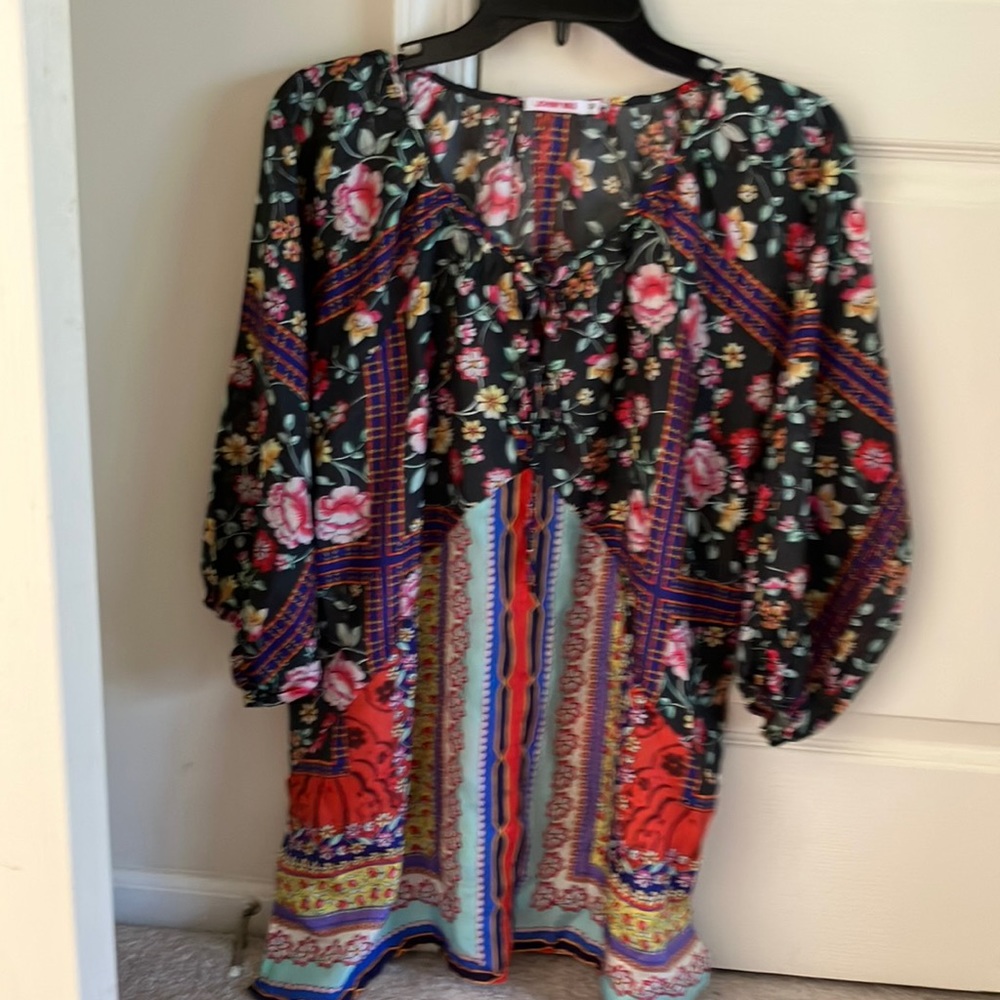 Johnny Was Silk Blouse